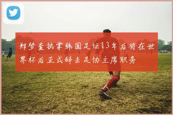 郑梦奎执掌韩国足坛13年后将在世界杯后正式辞去足协主席职务